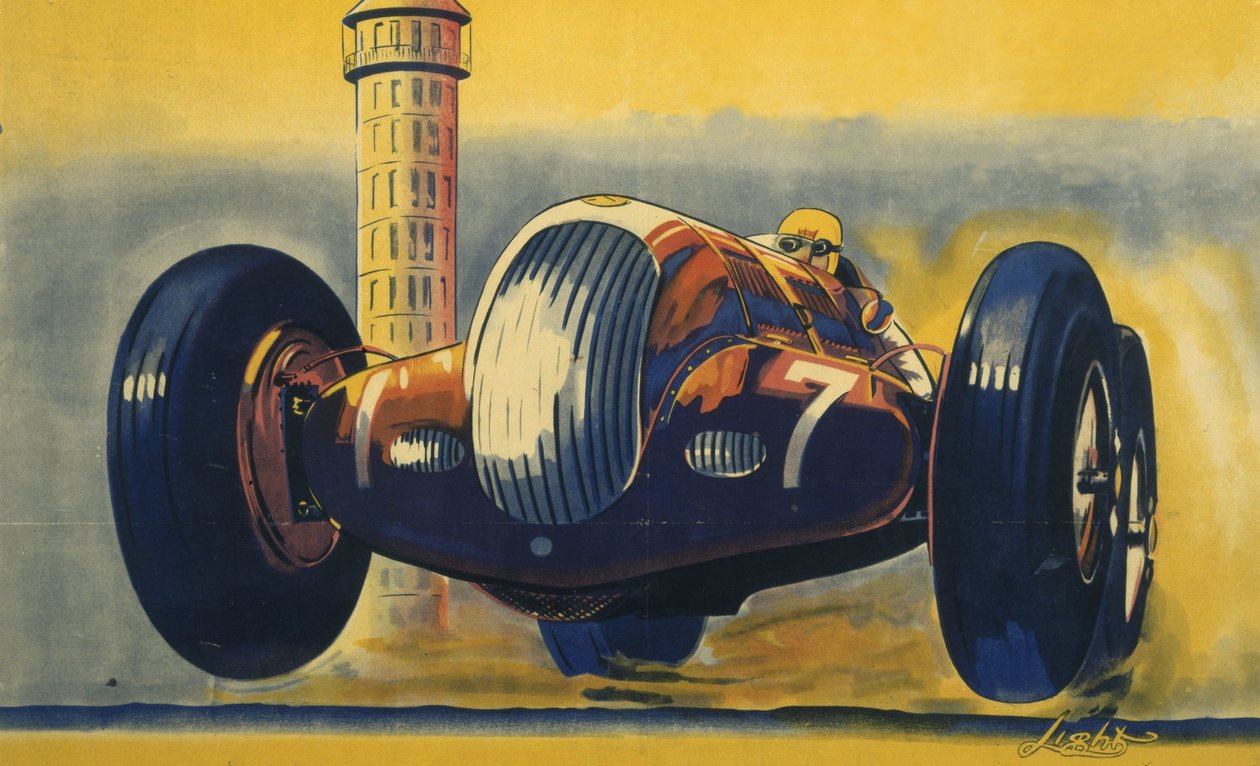 A Crystal Palace Road Circuit körbevágott változata, LMS poszter alkotó: Unbekannt