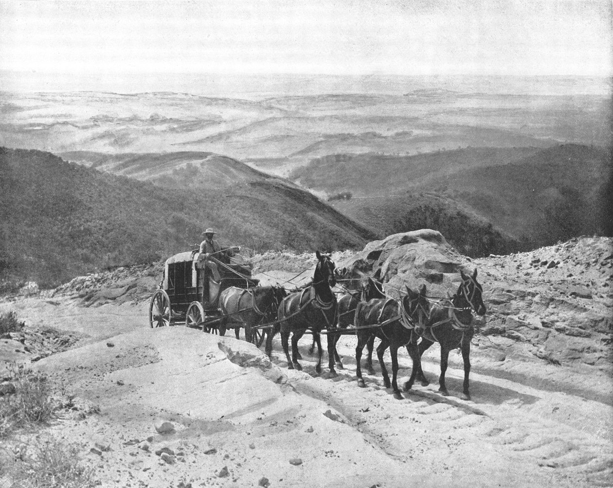 Átkelés a San Marcos-hágón, California, USA, 1900. alkotó: Unbekannt