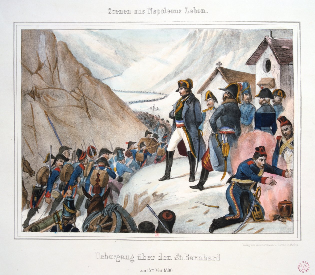 Átkelés Szent Bernáton, 1800. május 15 alkotó: Unbekannt