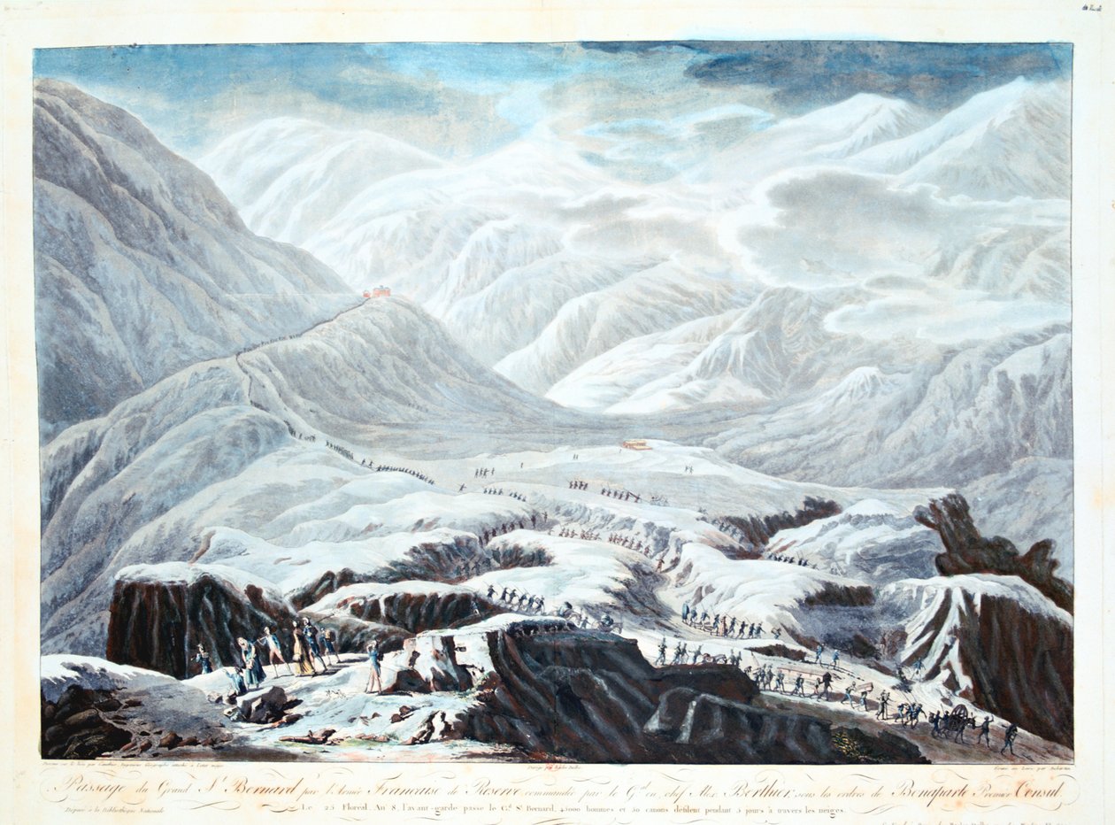 Átkelés a Szent Bernát-hágón, 1800 alkotó: Unbekannt