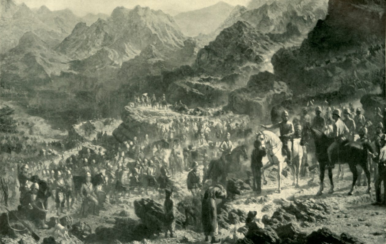 Átkelés a Jamburak Kotalon, 1901. alkotó: Unbekannt