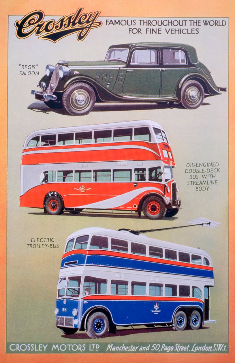 Crossley Motors hirdetés, 1937 alkotó: Unbekannt