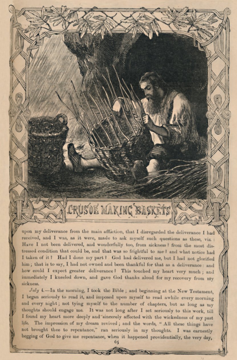 Crusoe kosarak, c1870 alkotó: Unbekannt