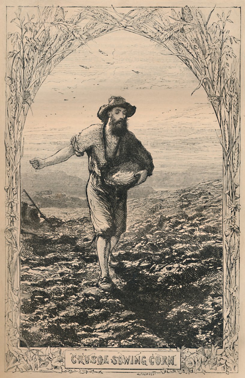 Crusoe Kukoricavetés, 1870 alkotó: Unbekannt