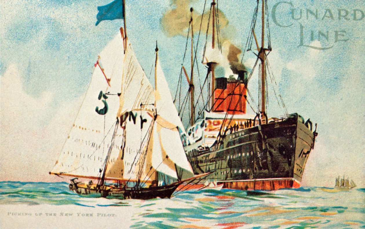 Cunard Line – A New York-i pilóta felvétele, c1904. alkotó: Unbekannt