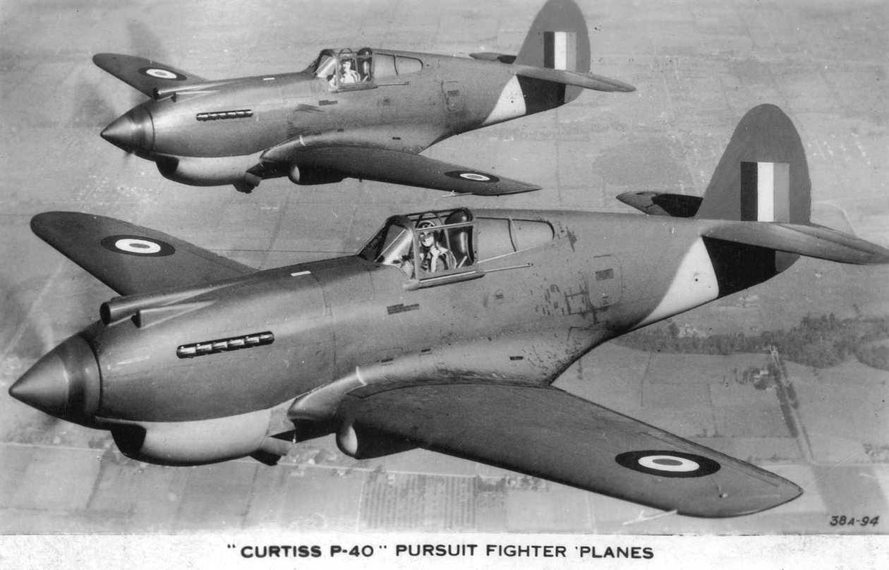 Curtiss P-40 üldözéses vadászrepülőgépek alkotó: Unbekannt