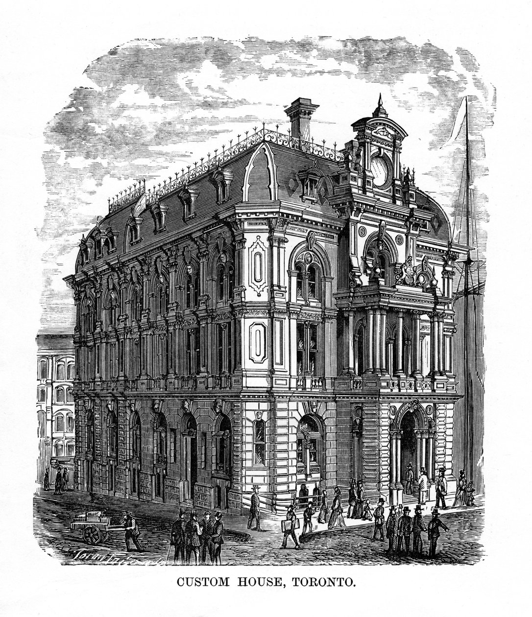 Custom House, Toronto, Ontario, Kanada, 19. század alkotó: Unbekannt