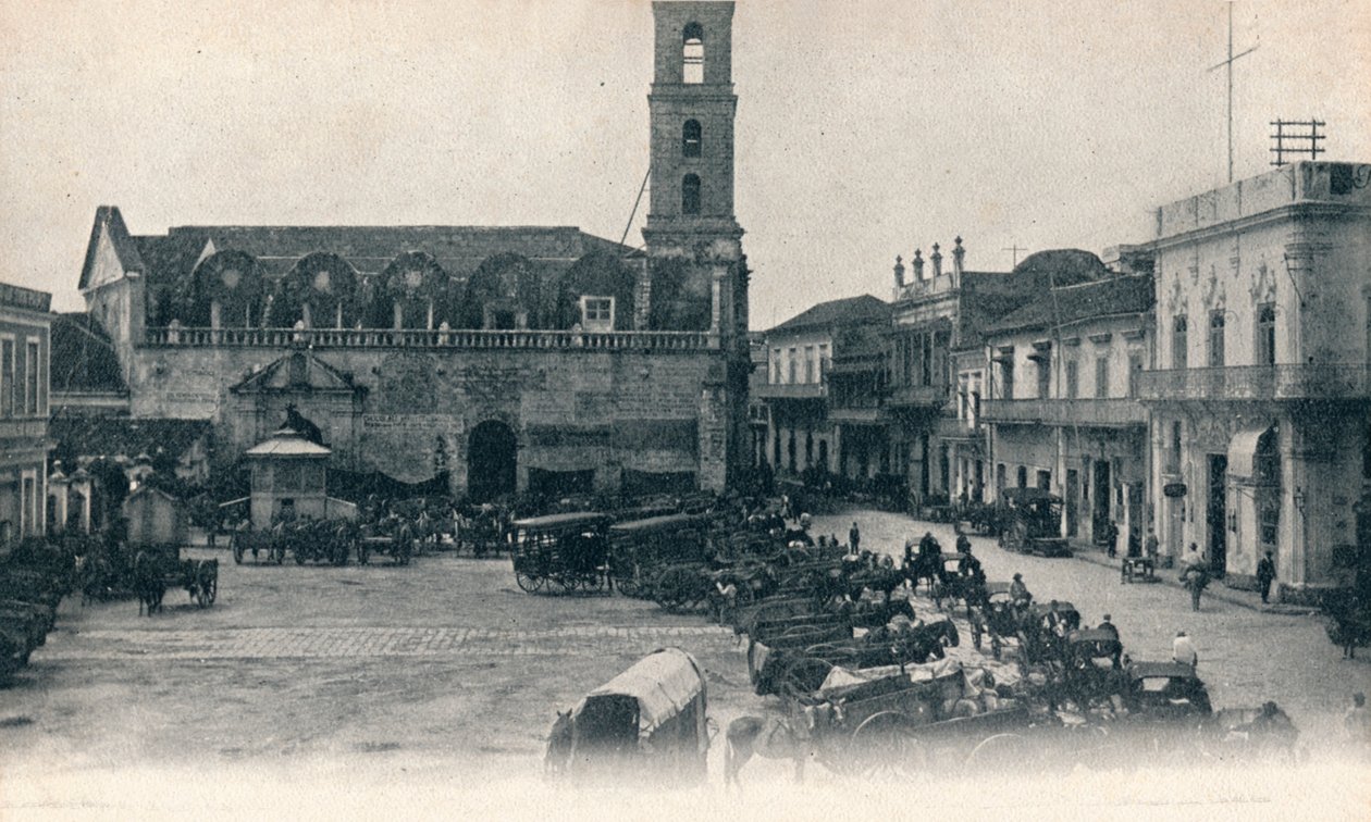 Custom House and Square, Havanna, Kuba, c1900 alkotó: Unbekannt