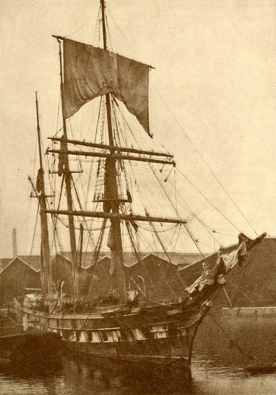 Cutty Sark, A híres régi kínai klipper, amely az összes sebességrekordot megdöntötte a hetvenes és nyolcvanas években alkotó: Unbekannt