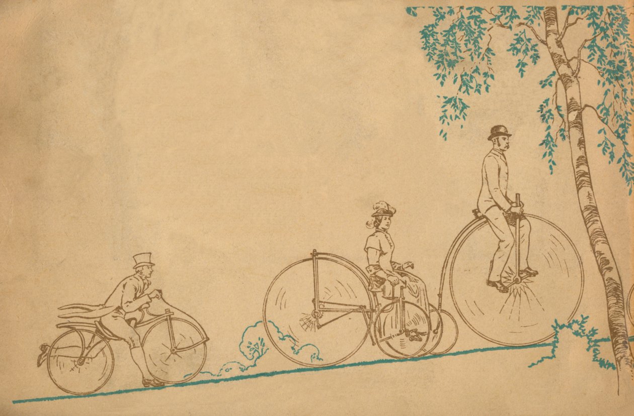 Kerékpározás 1839-1939 hátlap, 1939 alkotó: Unbekannt