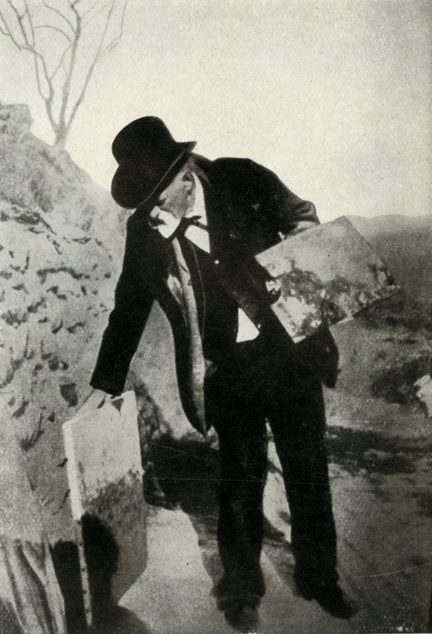 Cézanne festménnyel és palettával, c1900, 1947. alkotó: Unbekannt