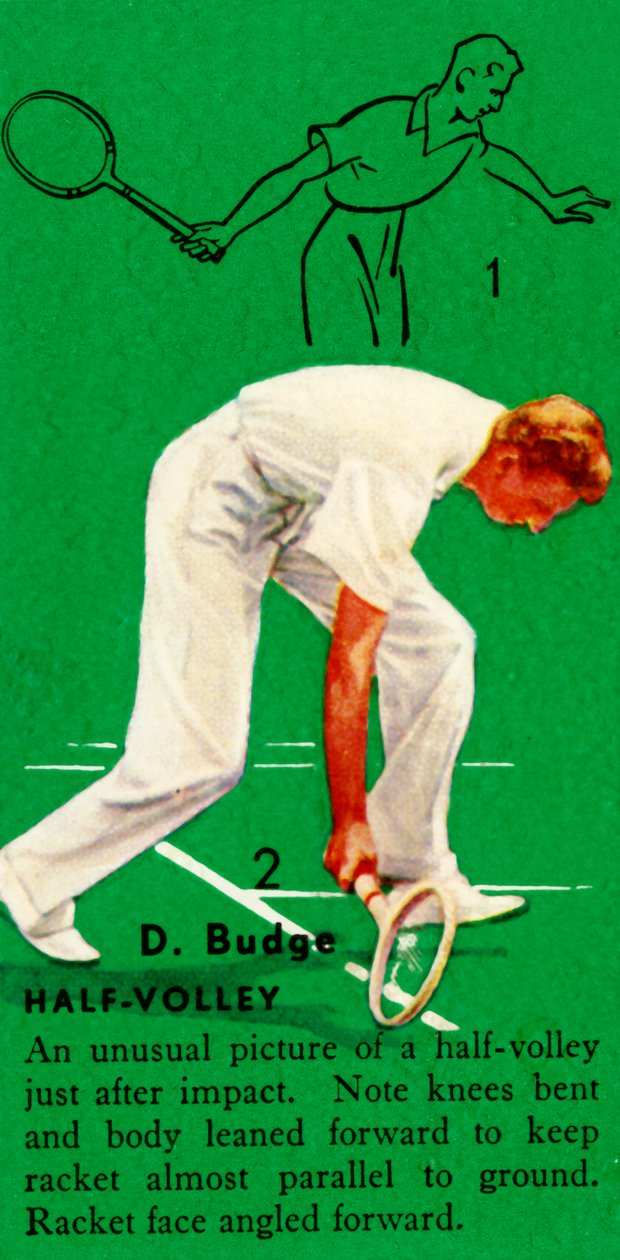 D. Budge – Félröplabda, c1935. alkotó: Unbekannt