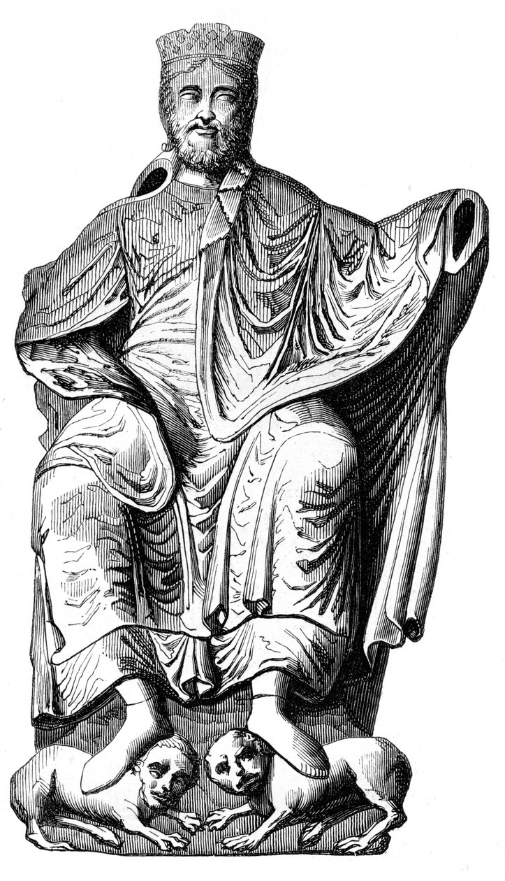 I. Dagobert 603-689, Meroving király, XVI. század 1849 alkotó: Unbekannt