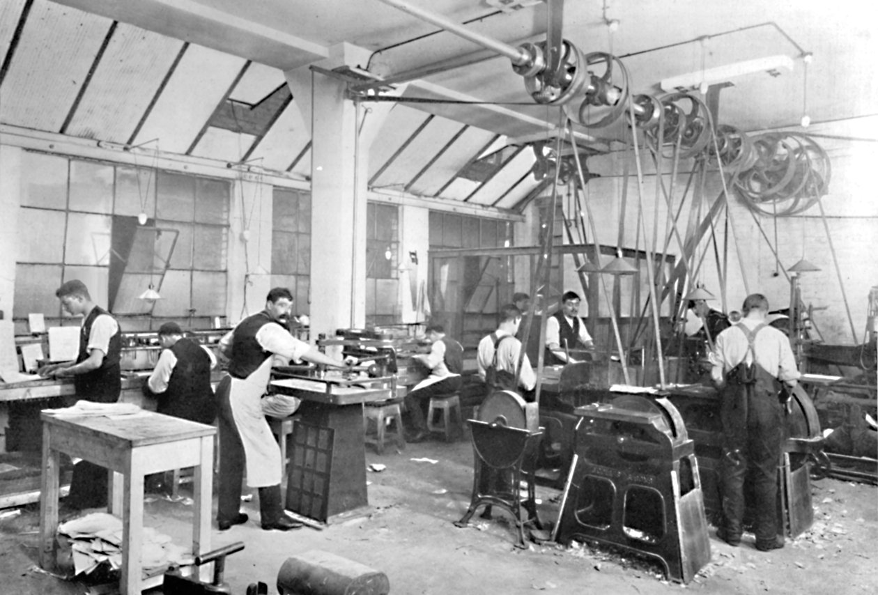 Dalziel Foundry Limited. - Earl Street helyiségei. Finiserek és egyéb simítóüzem, 1909. alkotó: Unbekannt