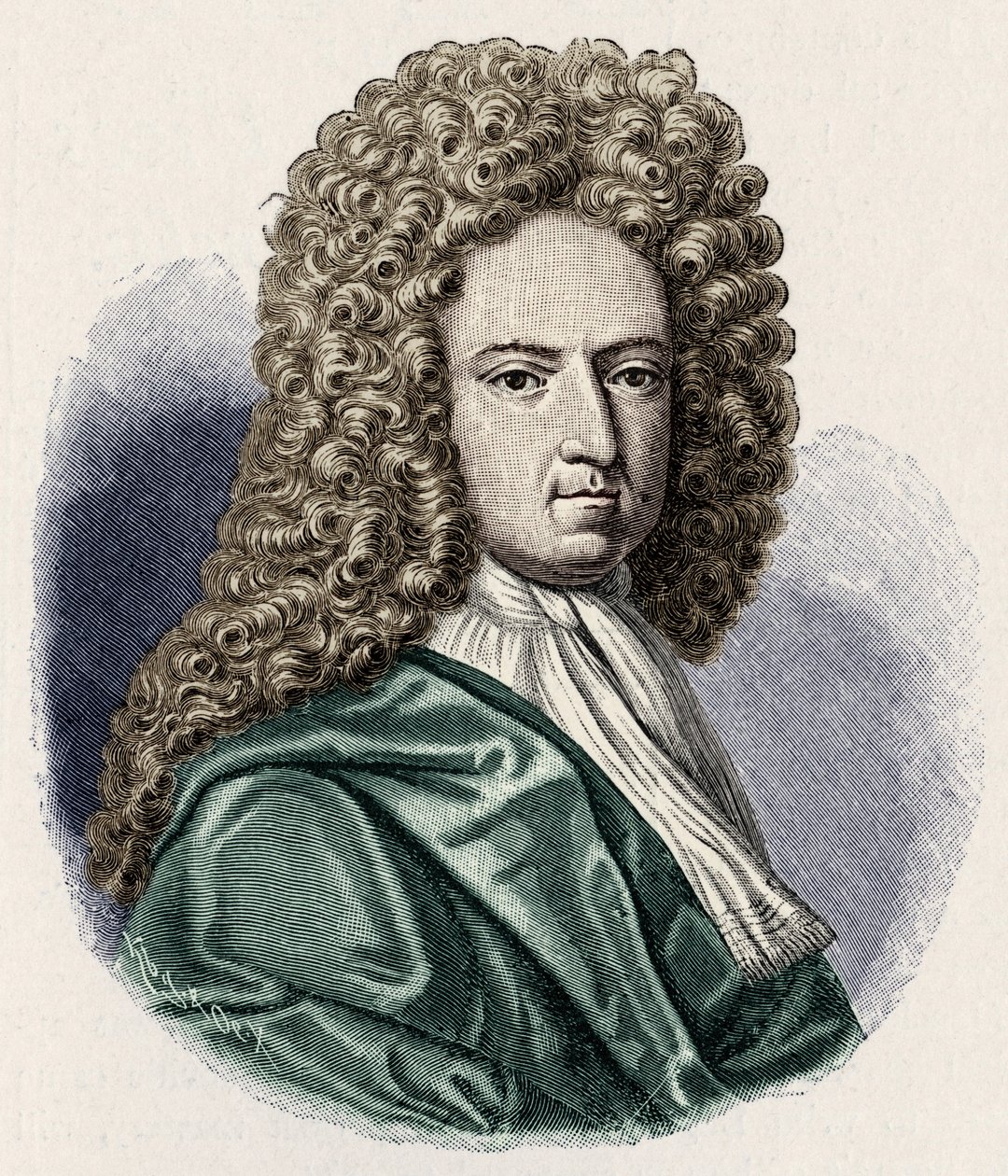Daniel Defoe - portré. Angol író és újságíró 1660-1731 alkotó: Unbekannt