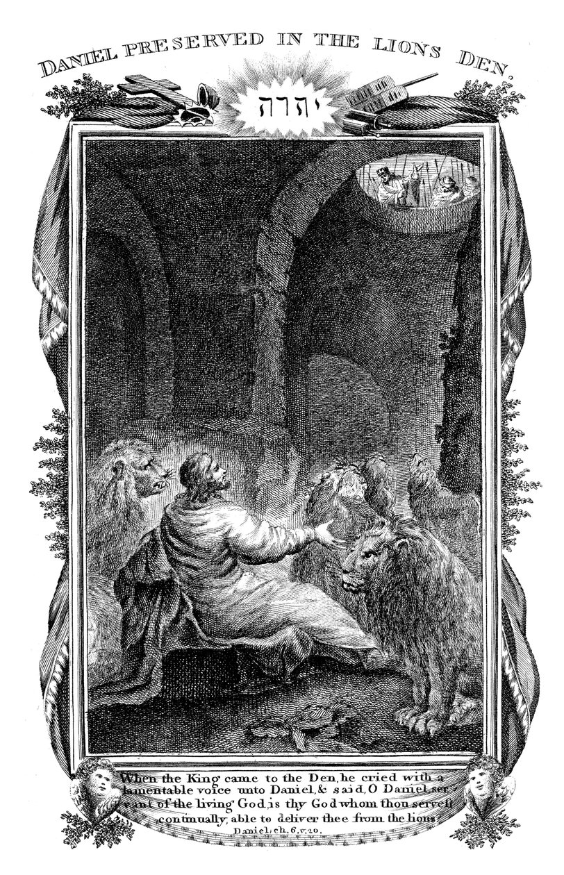 Daniel az oroszlánok barlangjában, 1804 alkotó: Unbekannt