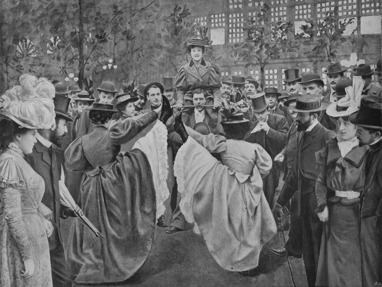 A Moulin-Rouge kertjében, 1900 alkotó: Unbekannt