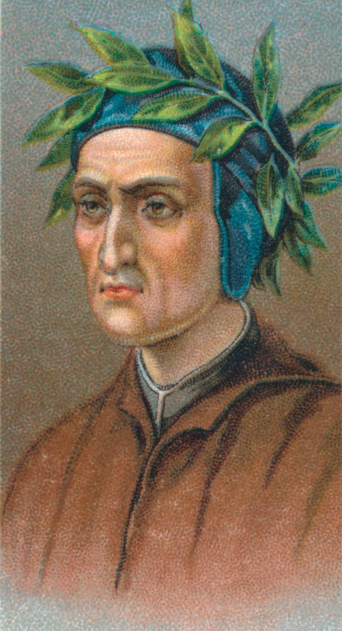 Dante Alighieri 1265-1321, olasz firenzei költő, 1924 alkotó: Unbekannt