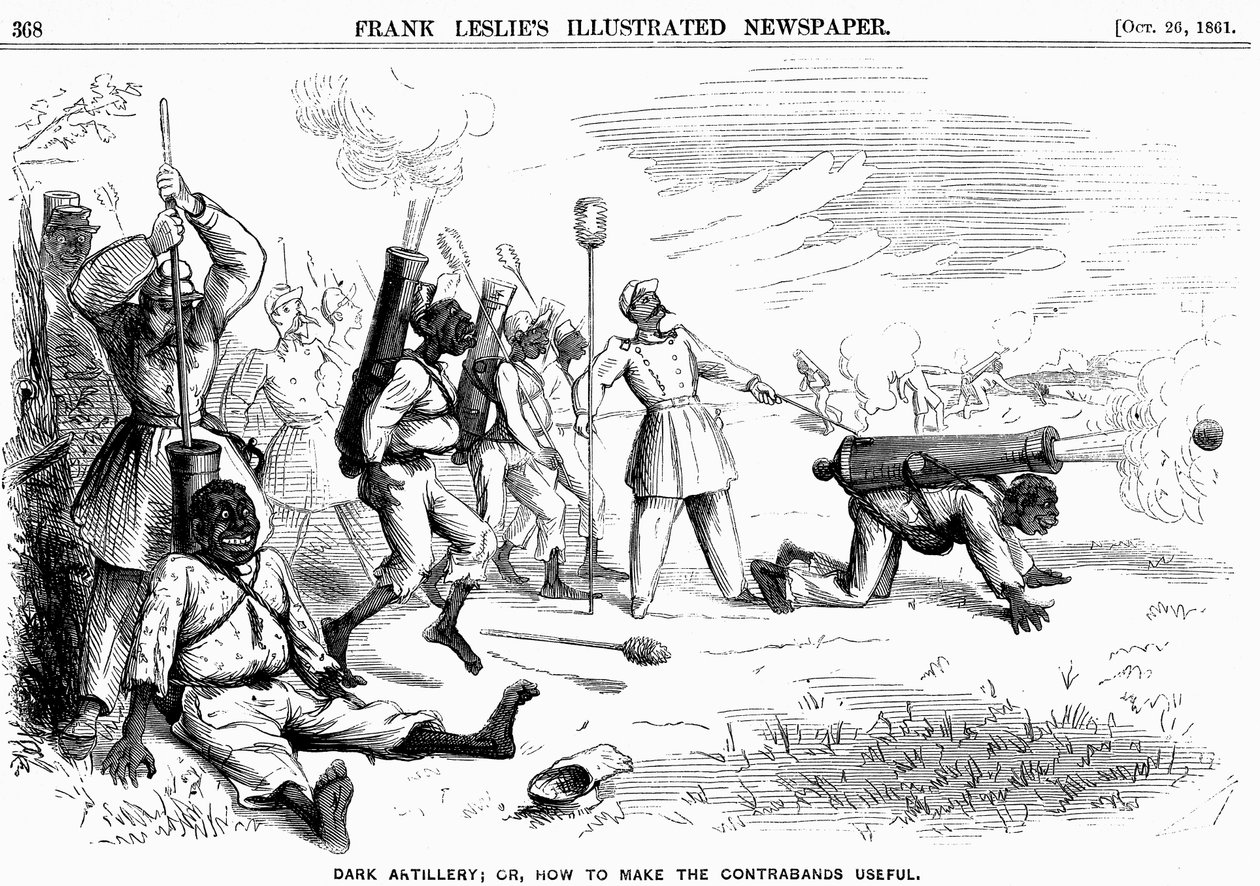 Sötét tüzérség, avagy Hogyan tegyük hasznossá a csempészárut, amerikai polgárháború, 1861 alkotó: Unbekannt