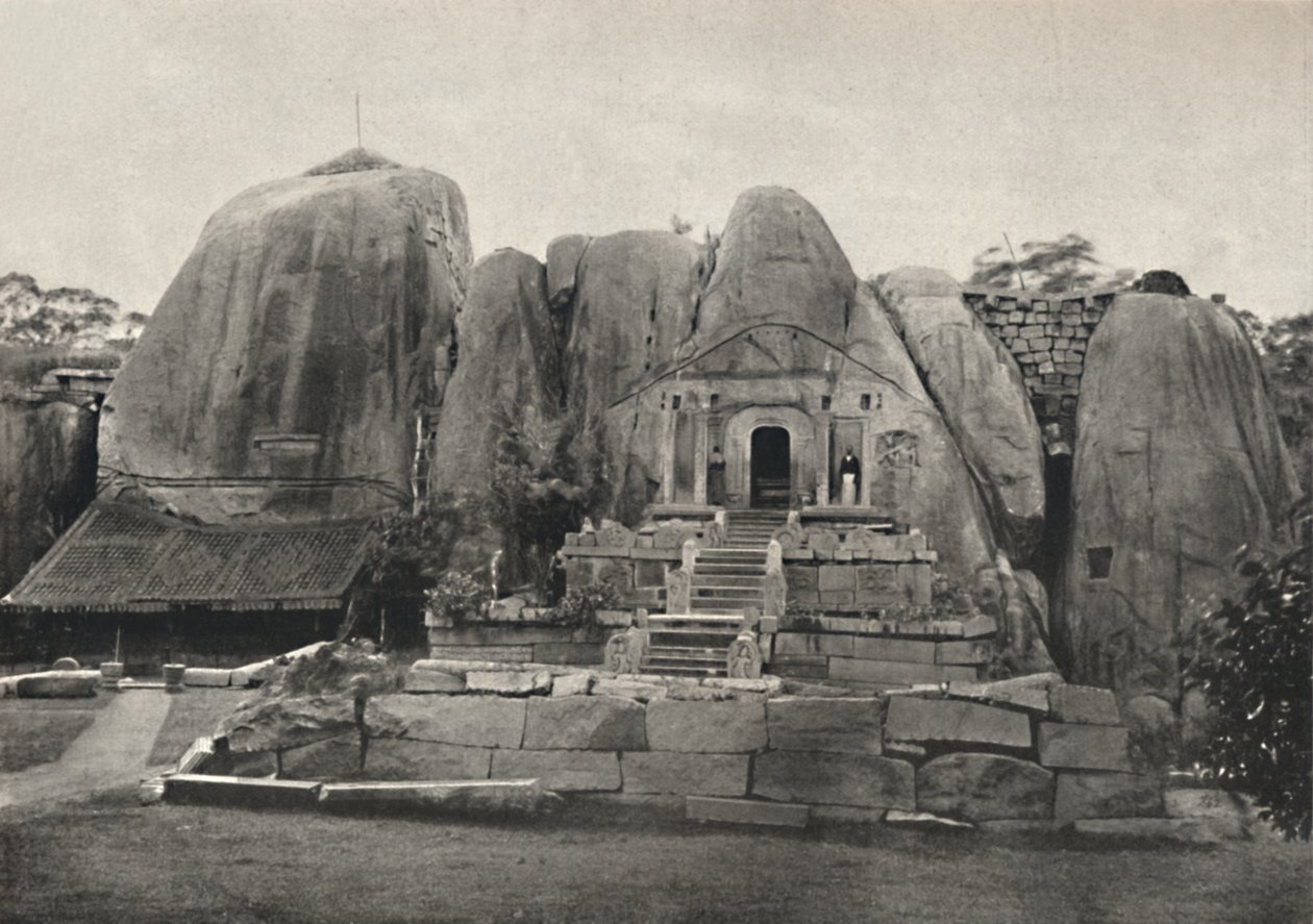 Az Isurumuniya - Rock - Vihara Devanampiya Tissa király által építette Kr.e. 3. században, 1926 alkotó: Unbekannt