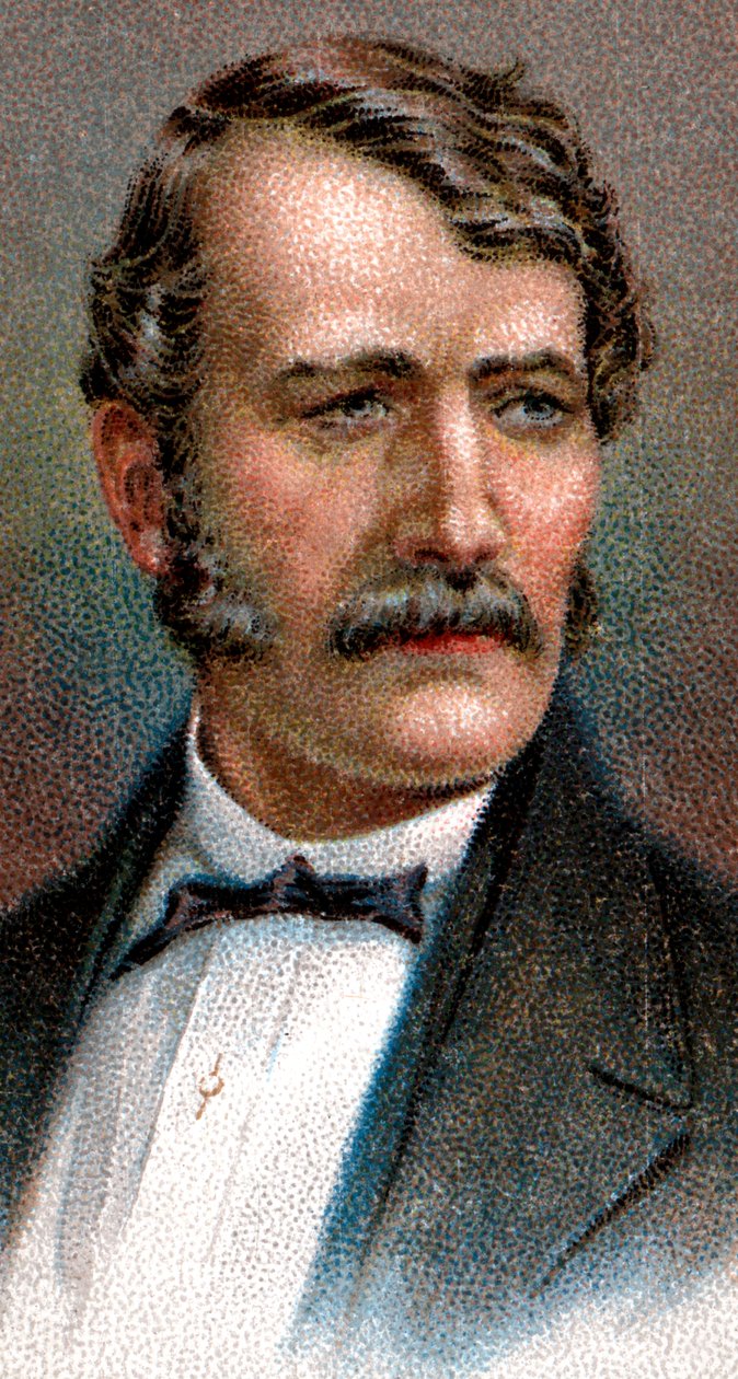 David Livingstone, 19. századi skót misszionárius és afrikai felfedező, 1915-ben alkotó: Unbekannt