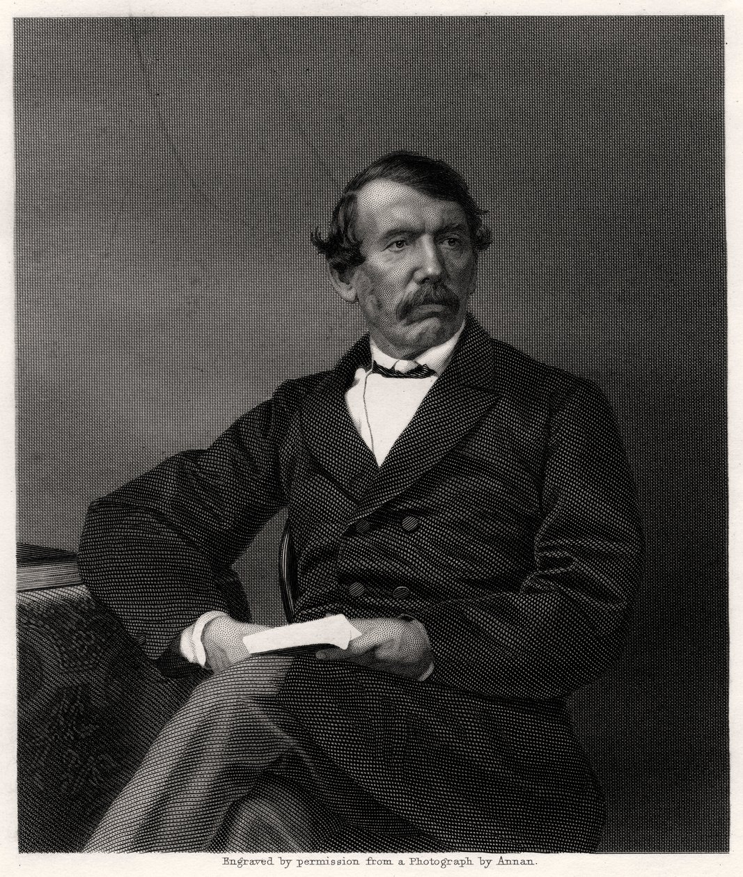 David Livingstone, skót misszionárius és afrikai felfedező, 19. század alkotó: Unbekannt