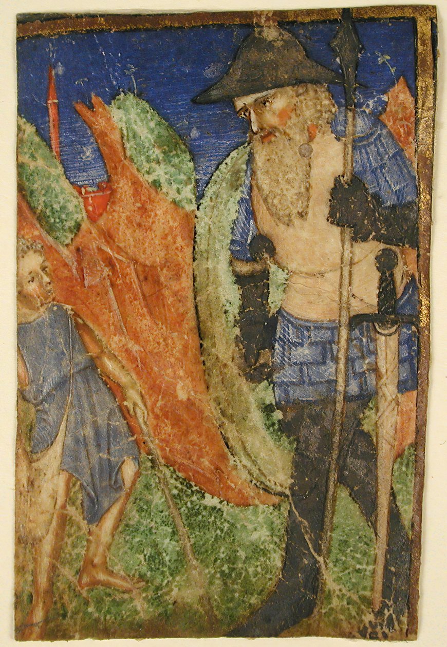 Dávid és Góliát, francia, kb. 1400. alkotó: Unbekannt