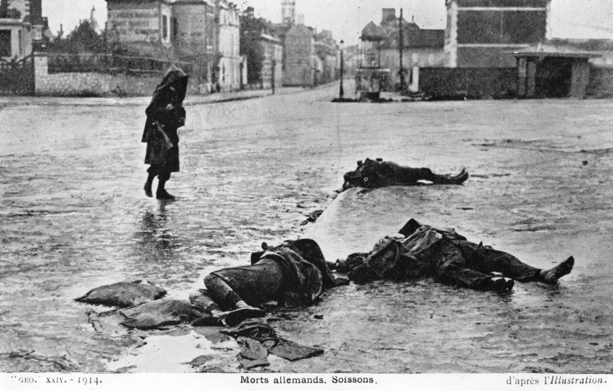 Halott német katonák, Soissons, Franciaország, 1914 alkotó: Unbekannt