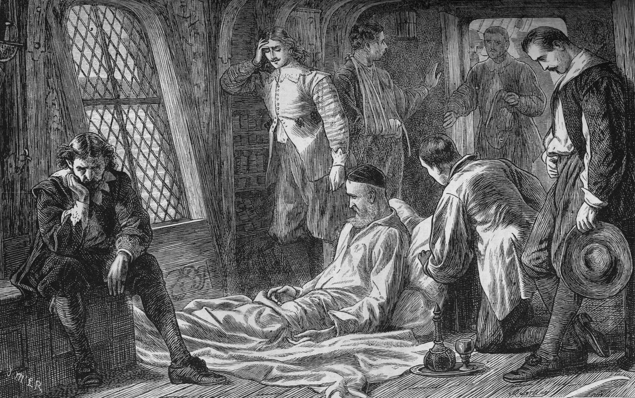 Blake admirális halála, 1657. augusztus 7., 1880 alkotó: Unbekannt