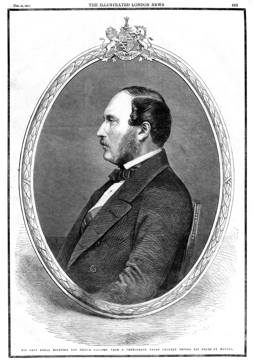Albert herceg hitvese halála, 1861 alkotó: Unbekannt