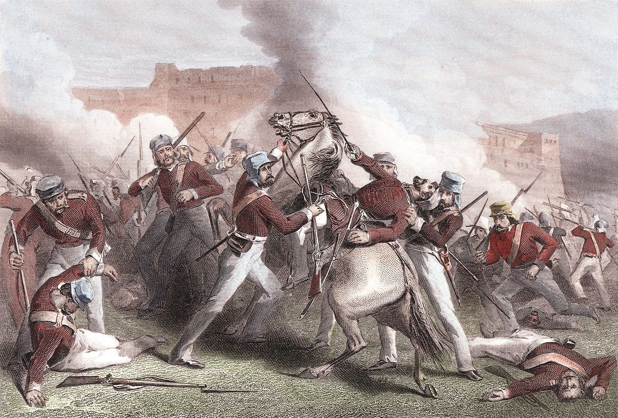 Adrian Hope dandártábornok halála, indiai lázadás, 1858. április 15 alkotó: Unbekannt