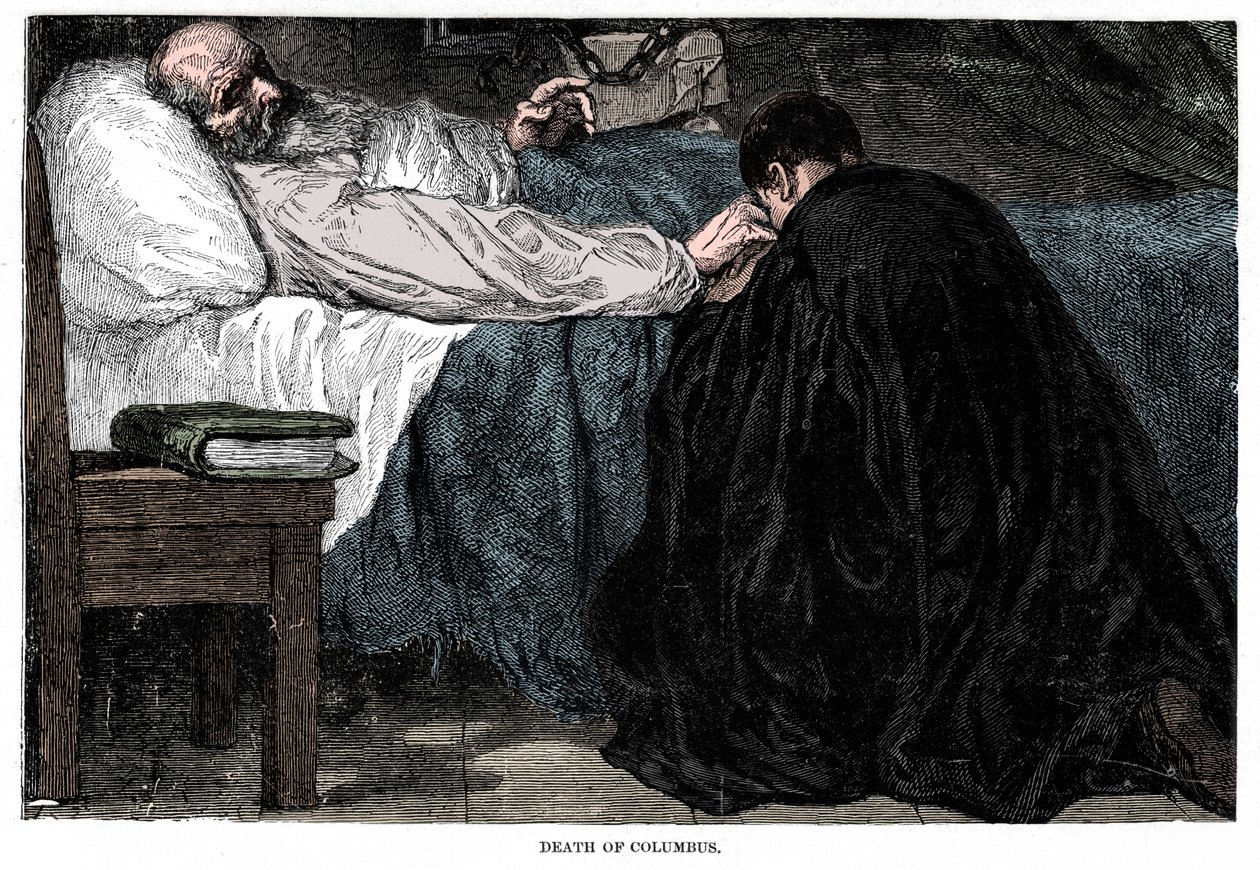 Kolumbusz Kristóf halála, 1506, 1872. alkotó: Unbekannt