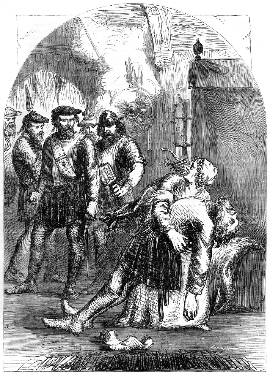 Mac Ian halála, Glencoe lemészárlása, 1692, XIX. alkotó: Unbekannt
