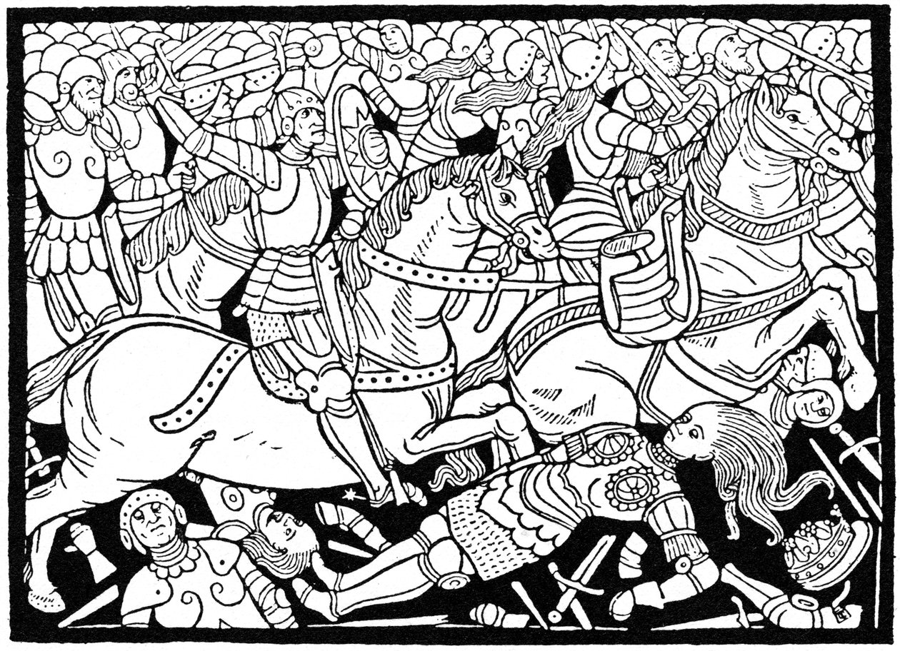 Penthesilea halála, 1484 1964. alkotó: Unbekannt