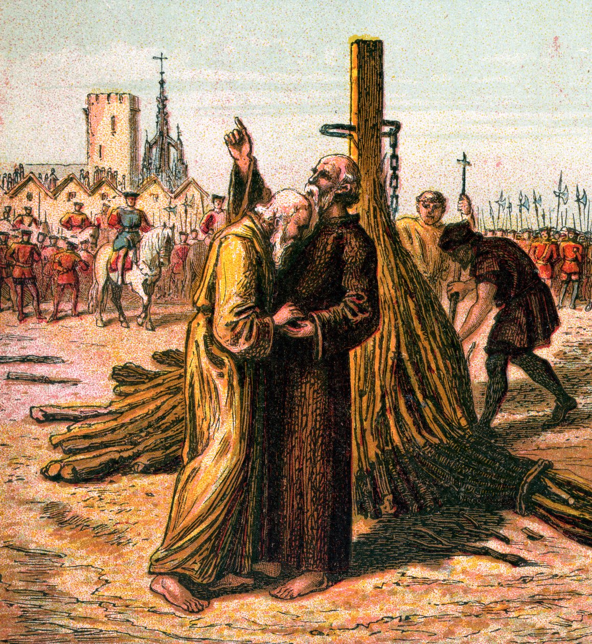 Ridley és Latimer halála, 1555, 1850 körül alkotó: Unbekannt