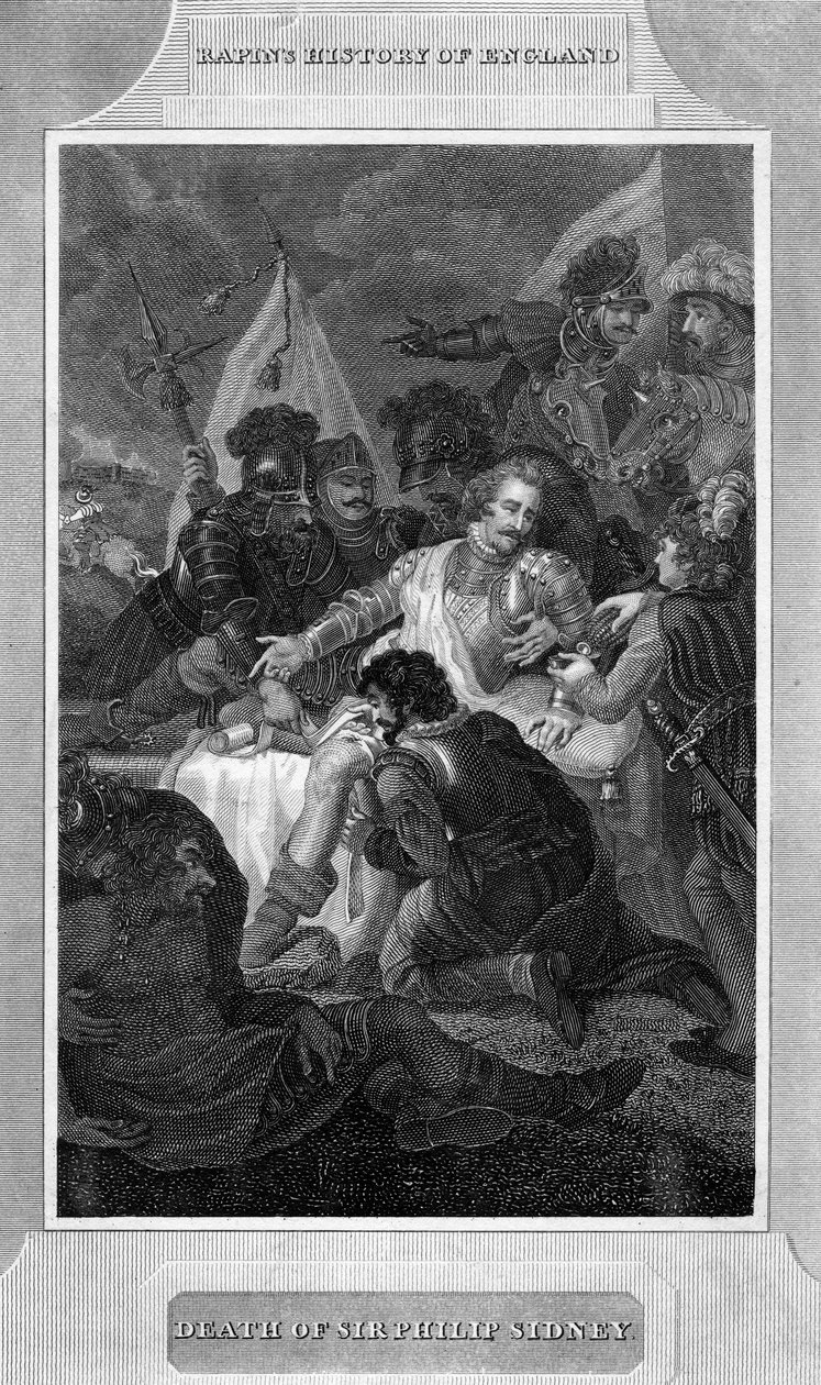 Sir Philip Sydney halála, 1586 c1815 alkotó: Unbekannt