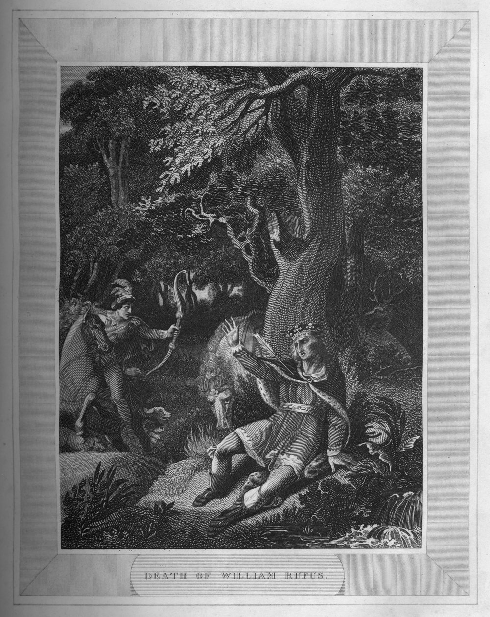 William Rufus halála, 1838 alkotó: Unbekannt