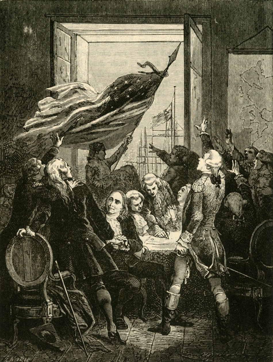 Az Egyesült Államok Függetlenségi Nyilatkozata, 1776, 1890. alkotó: Unbekannt