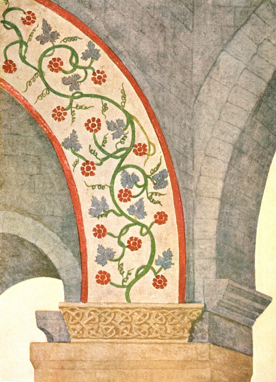Díszítés a Keresztelő Szent János templomban, Unoka, Vaud, Svájc, 1928. alkotó: Unbekannt