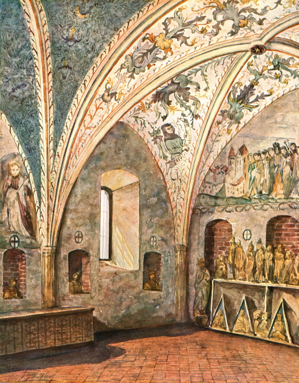 Díszítés a St Nicholas templomban, Jüterbog, Brandenburg, Németország, 1928. alkotó: Unbekannt