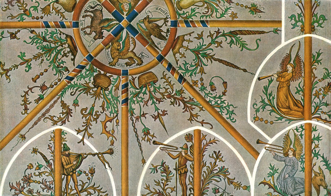Díszítés a Stedum templomban, Groningen, Hollandia, 1928. alkotó: Unbekannt