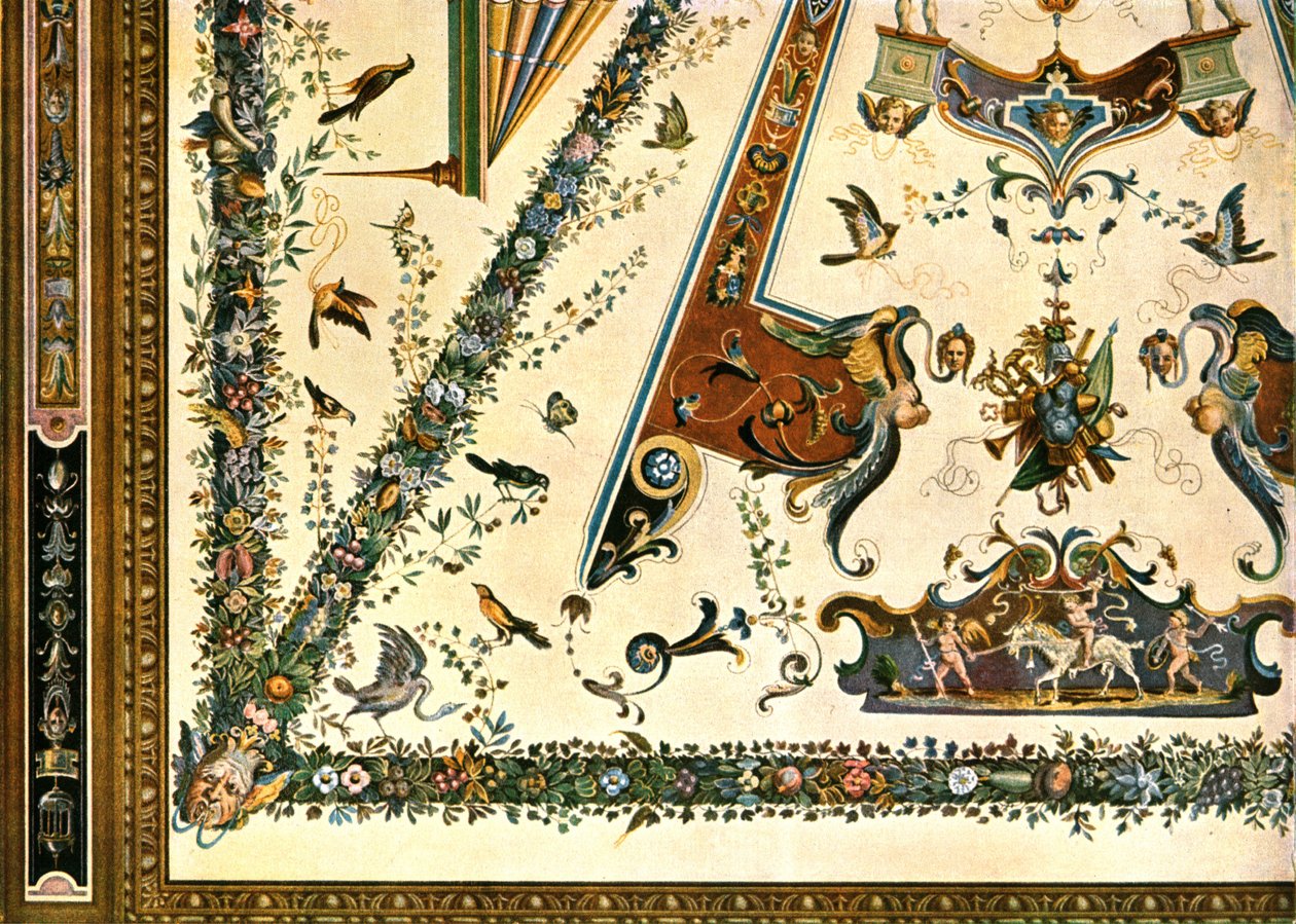 Dekoráció az Uffizi Képtárban, Firenze, Olaszország, 1928. alkotó: Unbekannt