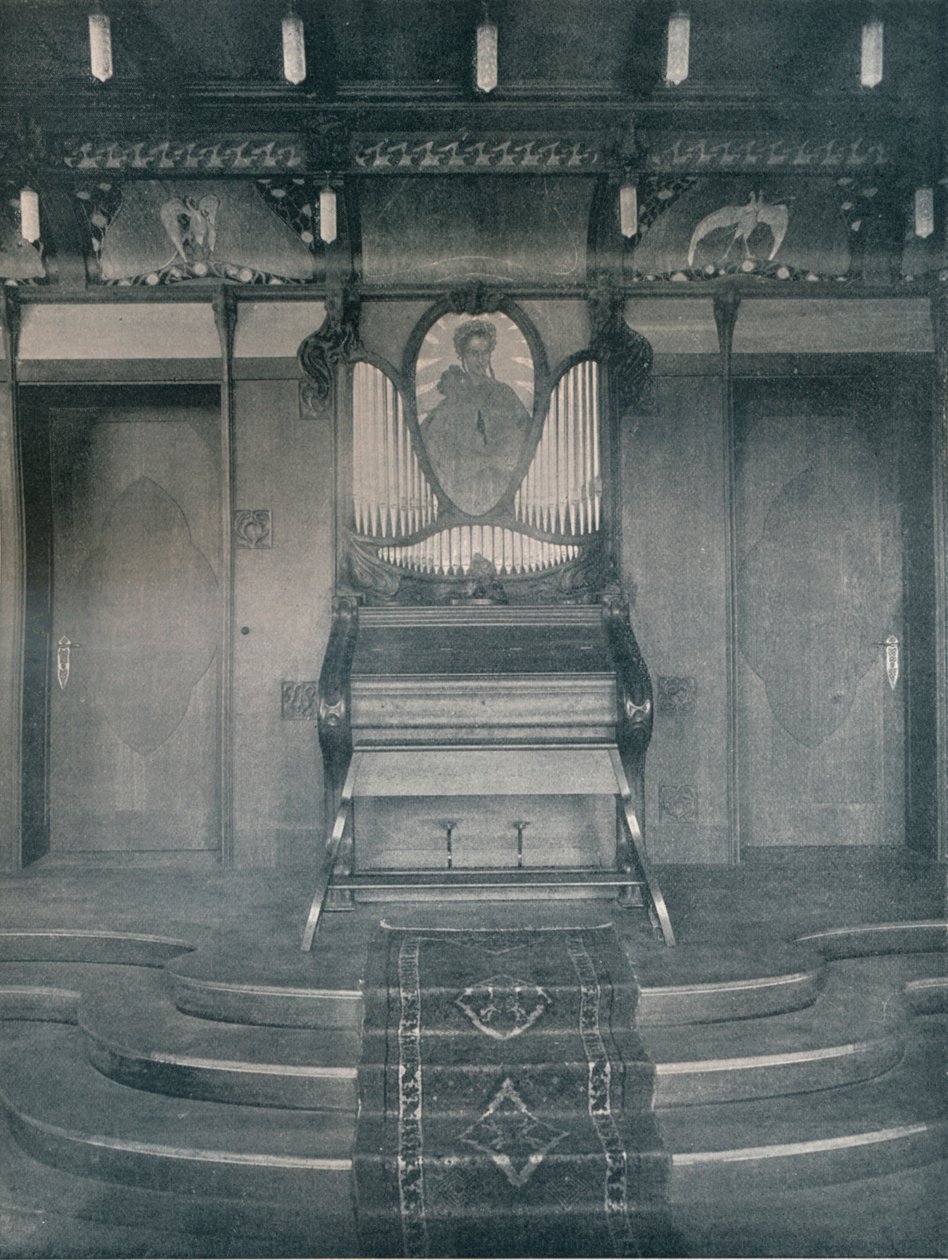 Fritz Erler dekorációi egy zeneszobához, c1899 alkotó: Unbekannt