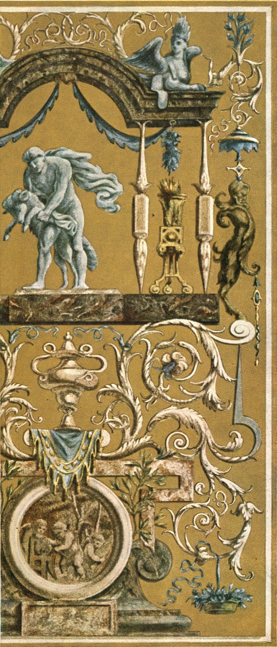Dekoratív festészet a Louvre-ban, Párizs, Franciaország, 1928. alkotó: Unbekannt