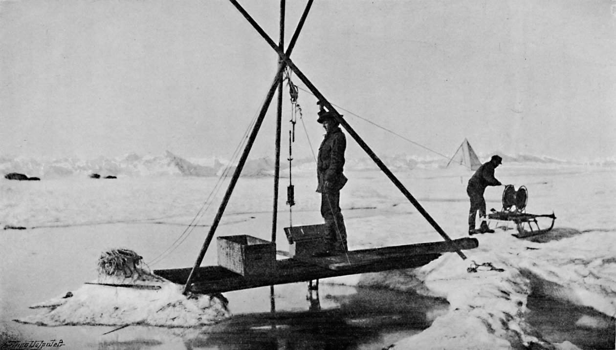 Mélyvíz hőmérséklet. Fel a hőmérővel. 1894. július 12., 1894. 1897. július 12 alkotó: Unbekannt