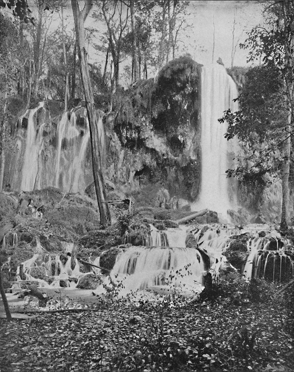 Deer Lick Falls, Mineral Springs, Va., 1897. alkotó: Unbekannt