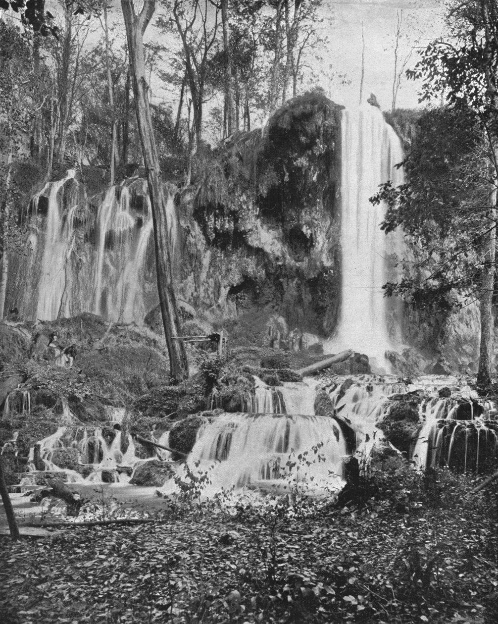Deer Lick Falls, Mineral Springs, Virginia, USA, 1900. alkotó: Unbekannt