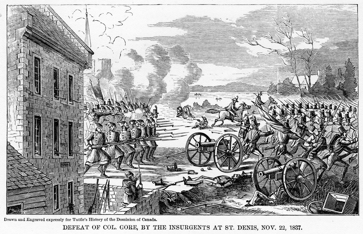 Gore ezredes legyőzése a felkelők által St Denisben, 1837. november 22. alkotó: Unbekannt
