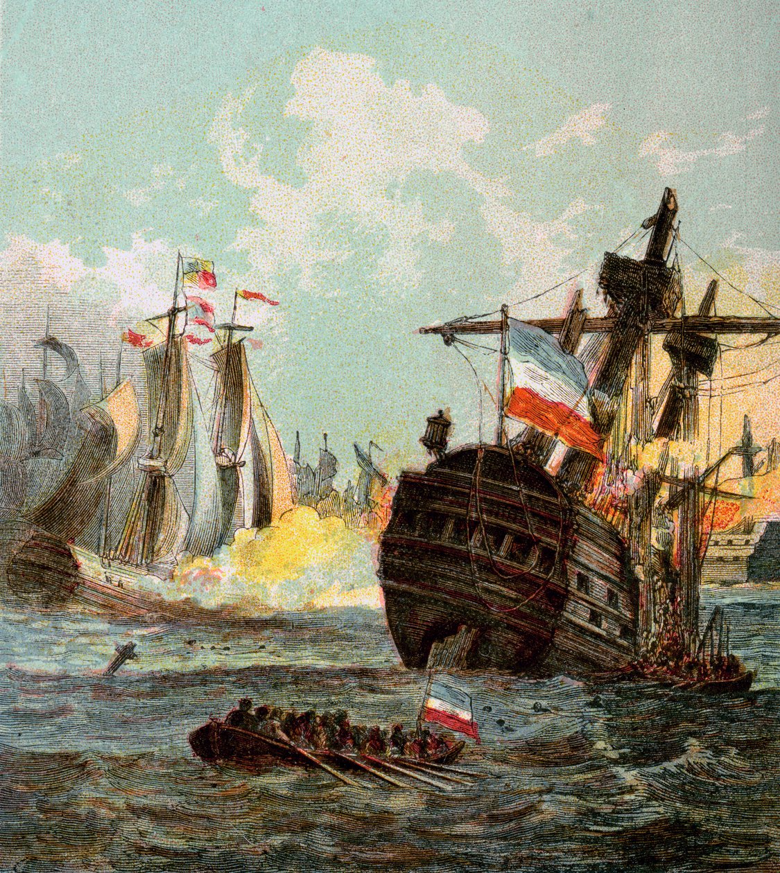A holland flotta veresége, 1666 c1850-es évek alkotó: Unbekannt