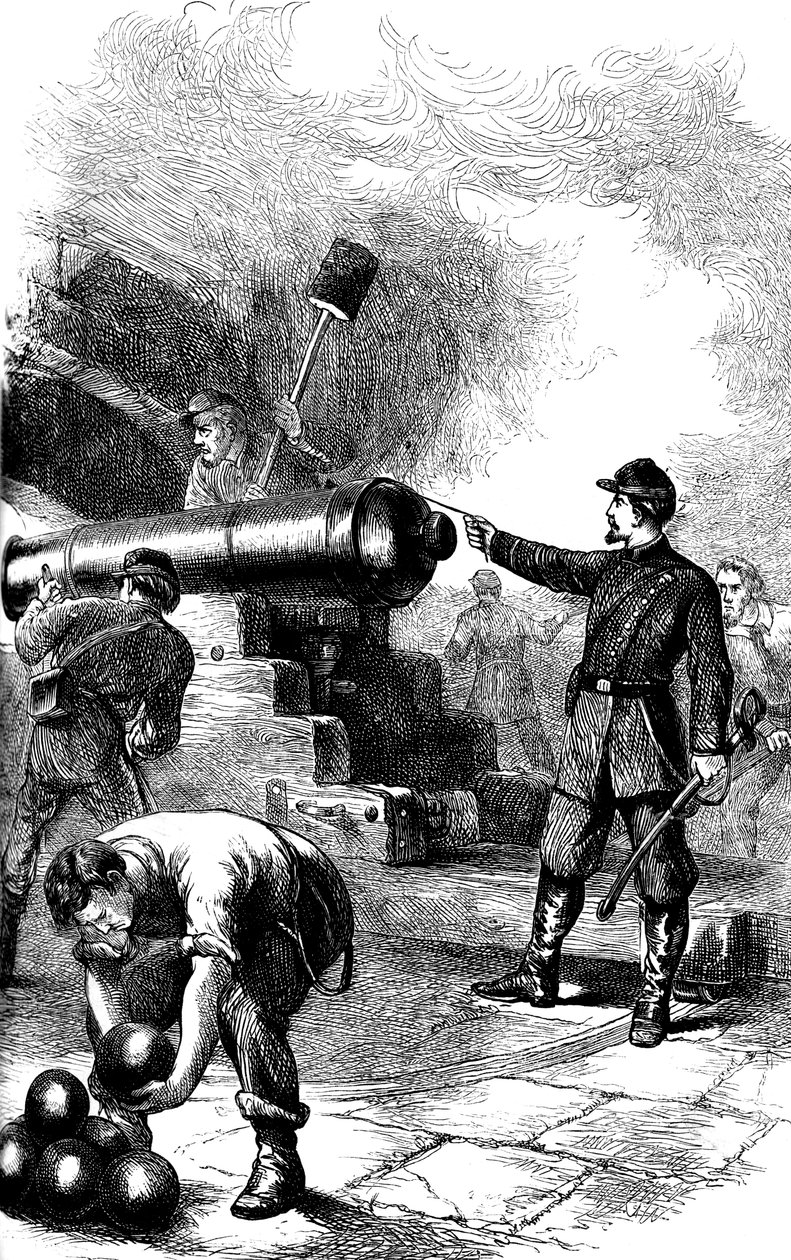 Fort Sumter védelme, Dél-Karolina, 1861 c1880 alkotó: Unbekannt